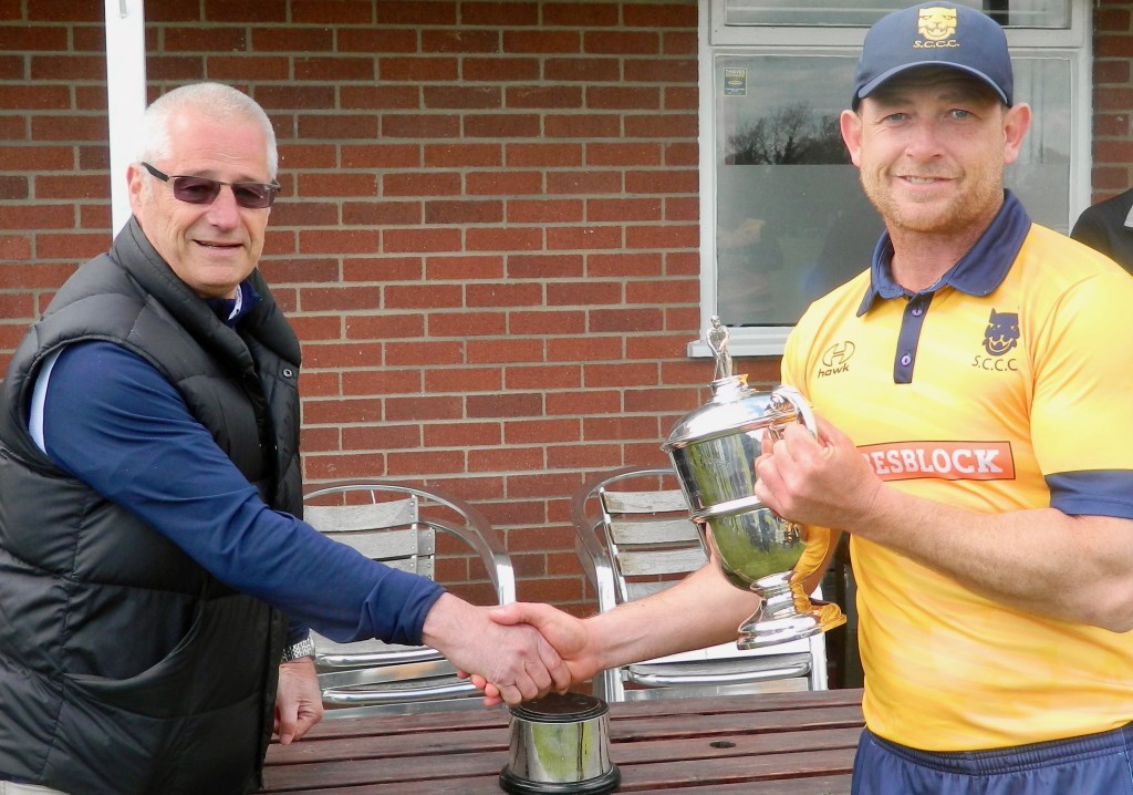 Shropshire's Graham Wagg presented with Wilfred Rhodes Trophy